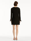 THREADWORK CUTOUT TWEED DRESS