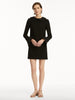 THREADWORK CUTOUT TWEED DRESS