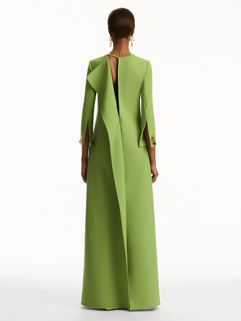 BUTTERFLY DETAILED THREE QUARTER SLEEVE CAFTAN