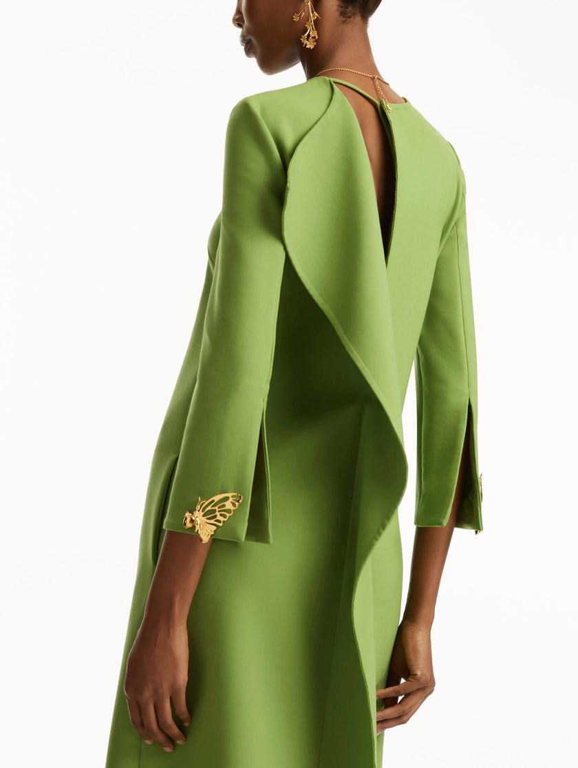 BUTTERFLY DETAILED THREE QUARTER SLEEVE CAFTAN