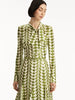 GEO SILK TWILL SHIRT DRESS