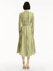 GEO SILK TWILL SHIRT DRESS