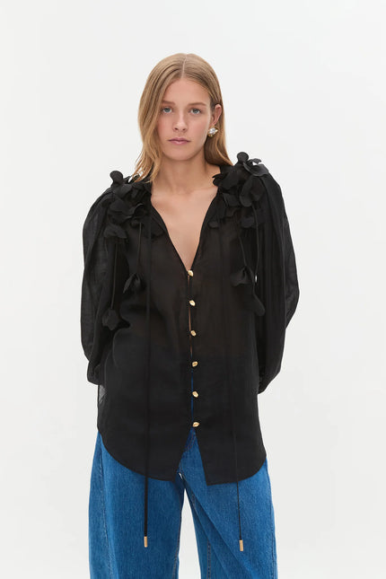 CAMILLE FLOWER BLOUSE