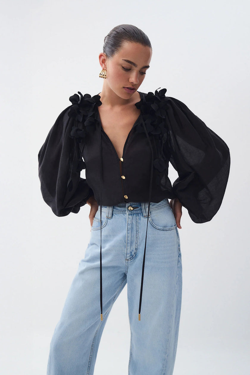 CAMILLE FLOWER BLOUSE