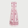 PINK SCREEN CARNATION POPELINE DRESS