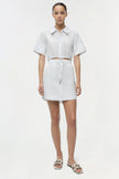 MARCY COTTON MINI SHIRT DRESS