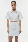 MARCY COTTON MINI SHIRT DRESS