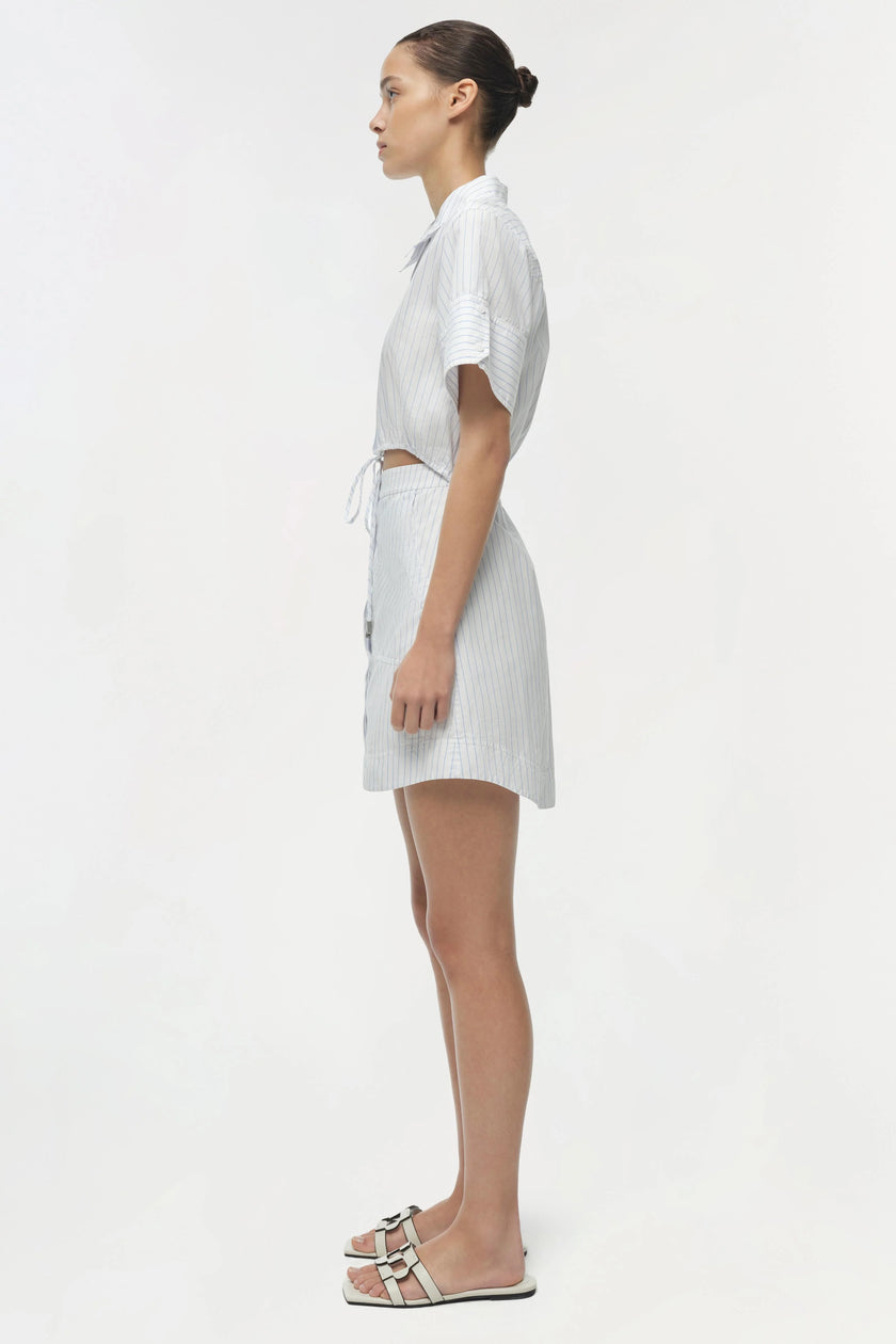 MARCY COTTON MINI SHIRT DRESS