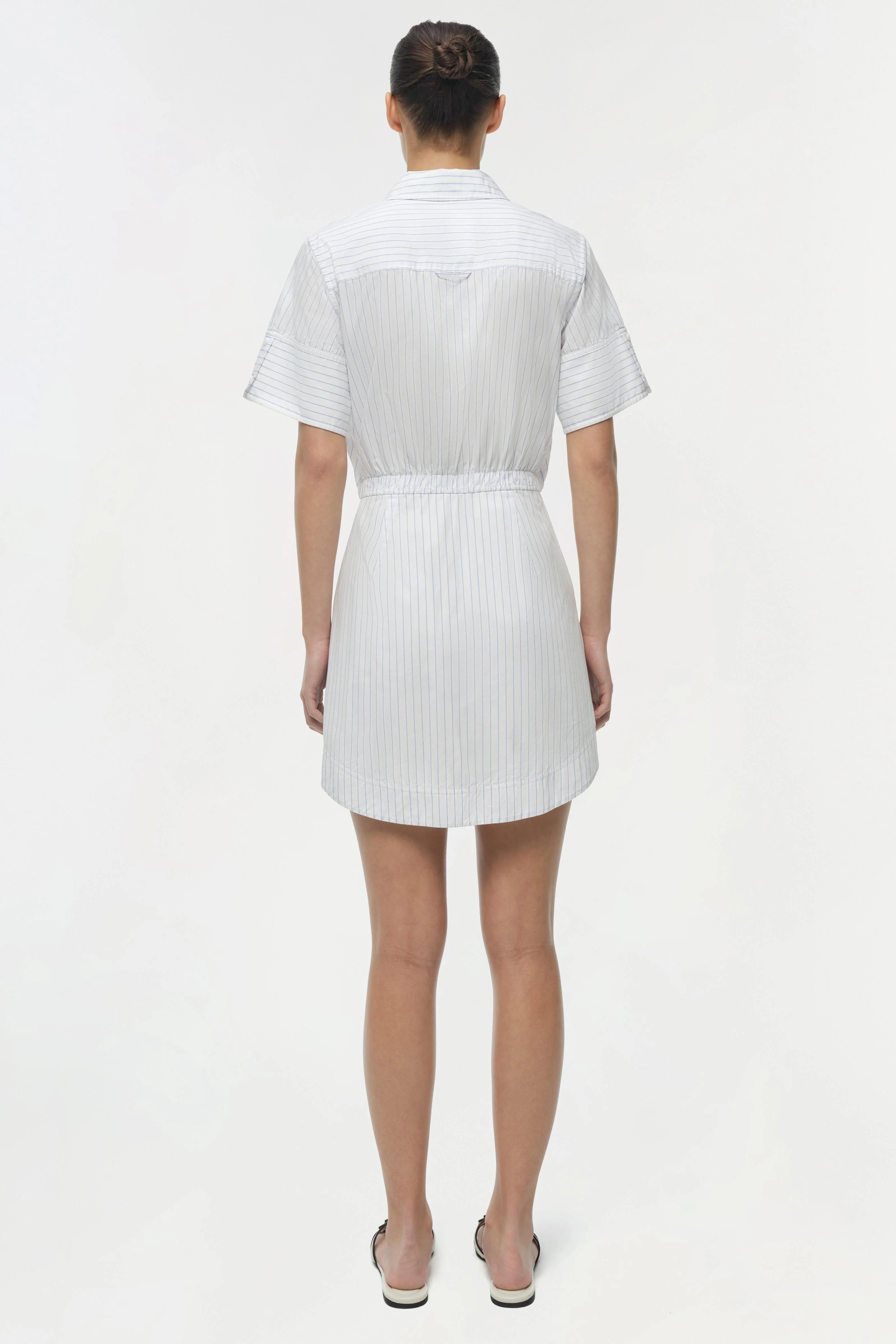 MARCY COTTON MINI SHIRT DRESS