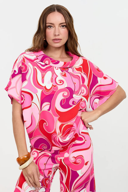 HONEYSUCKLE BOATNECK TOP