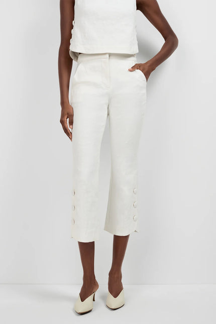 TORTONA BUTTON HEM PANTS
