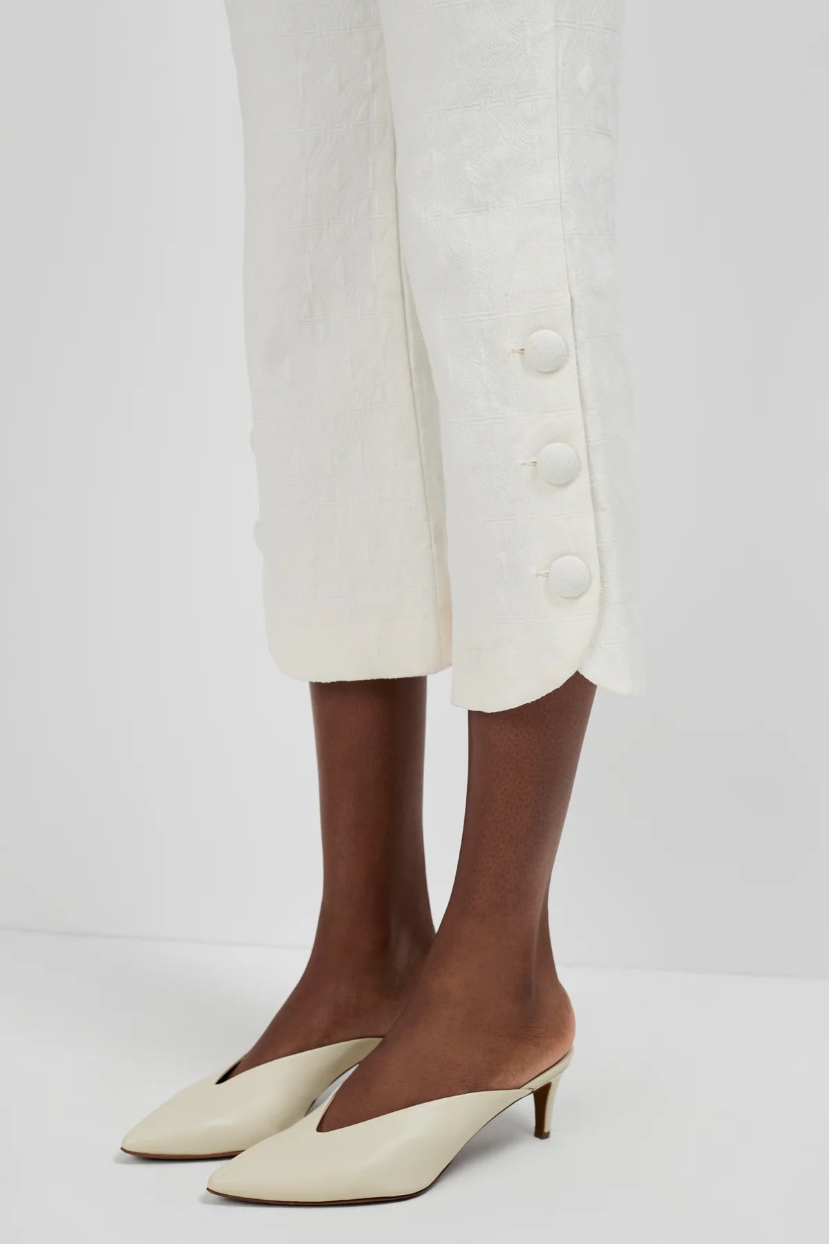 TORTONA BUTTON HEM PANTS