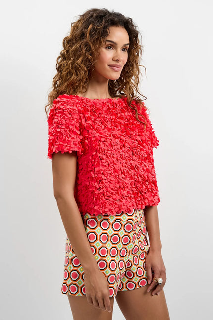 VERDI 3D FLORAL TOP
