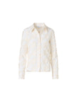 FLORAL COTTON JACQUARD SHIRT BLOUSE