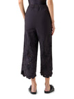 FREY FLOWER EYELET COTTON POPLIN PANTS