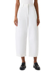 HIGH RISE BARREL LEG ANKLE PANTS