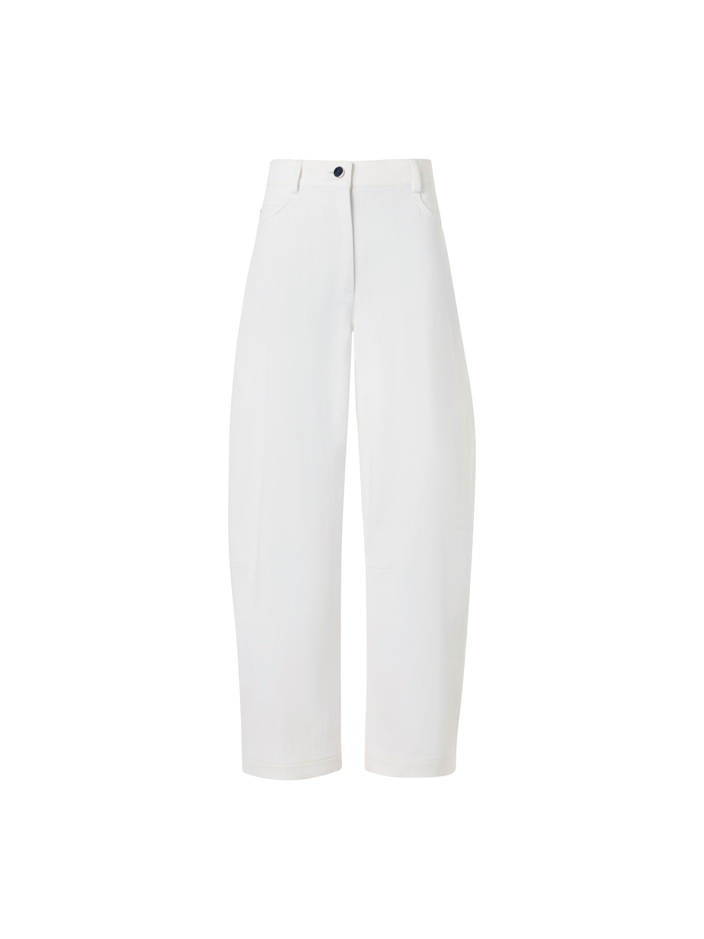 HIGH RISE BARREL LEG ANKLE PANTS