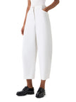 HIGH RISE BARREL LEG ANKLE PANTS