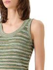 SPACE DYE MERINO WOOL RIB TANK TOP