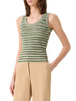 SPACE DYE MERINO WOOL RIB TANK TOP