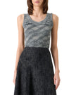 SPACE DYE MERINO WOOL RIB TANK TOP