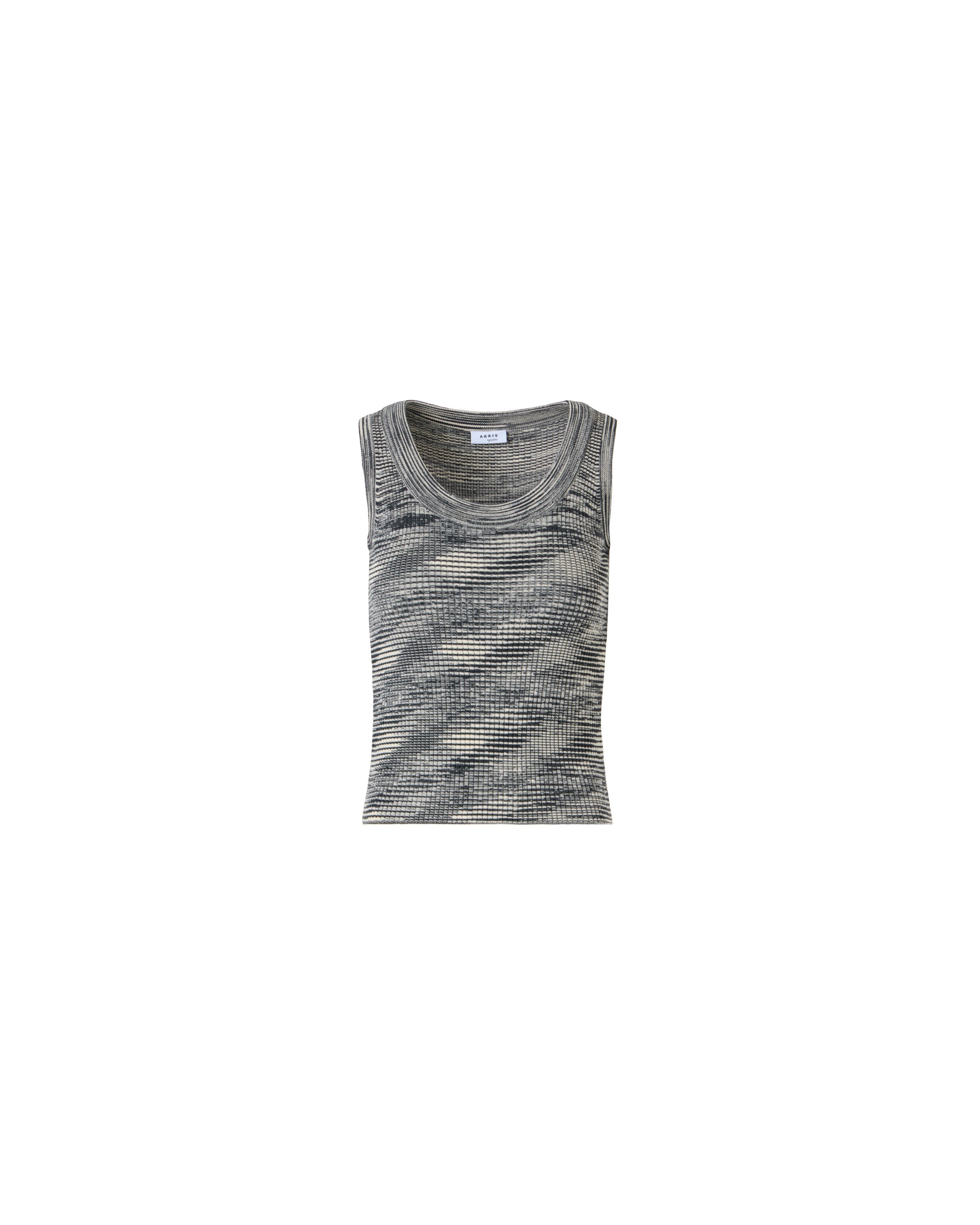 SPACE DYE MERINO WOOL RIB TANK TOP