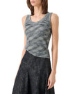 SPACE DYE MERINO WOOL RIB TANK TOP