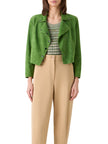 SUEDE CROP MOTO JACKET