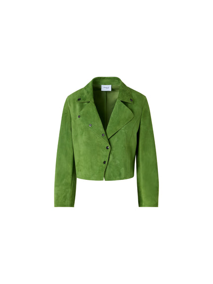 SUEDE CROP MOTO JACKET