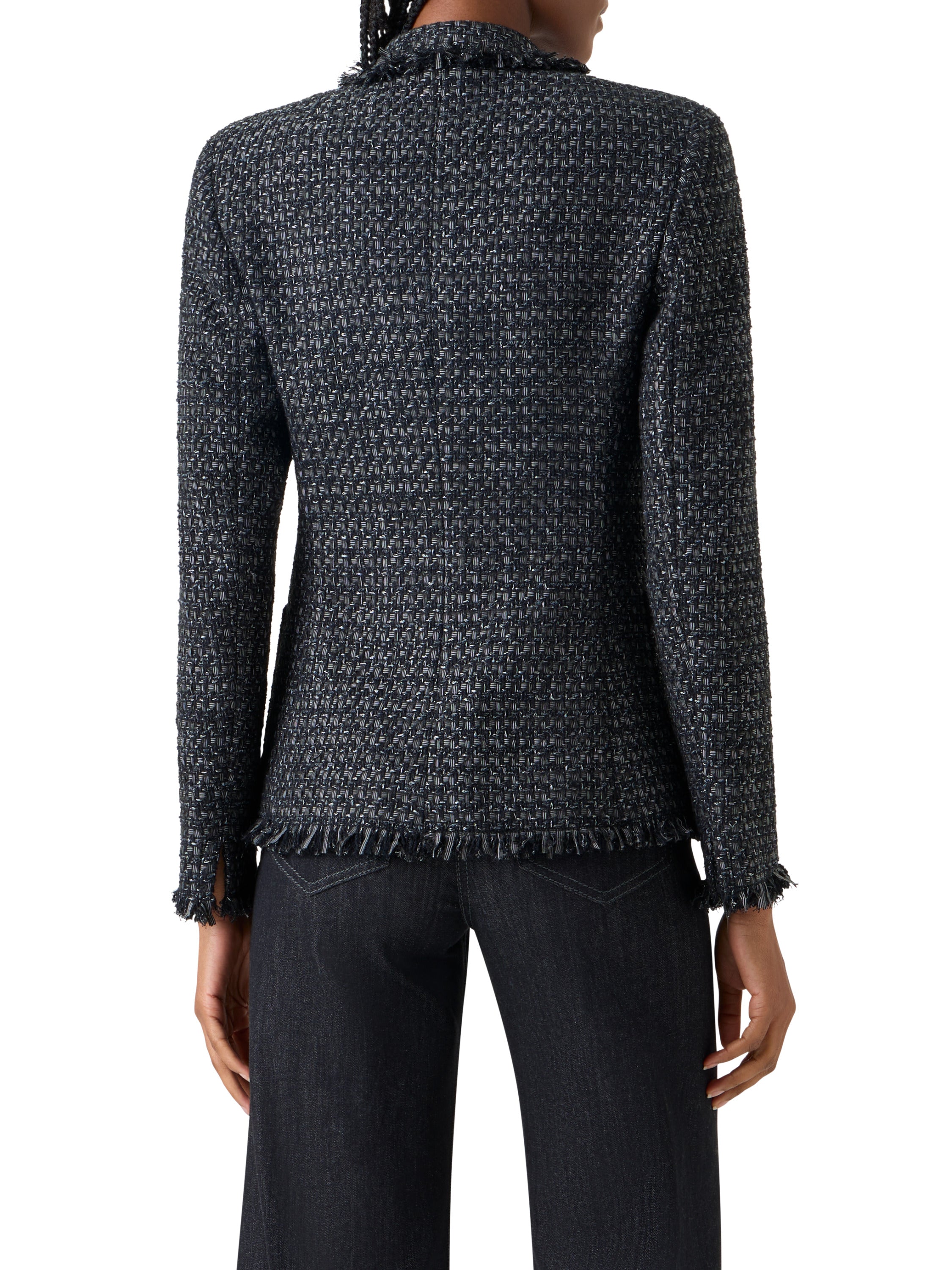 SALT AND PEPPER TWEED JACKET