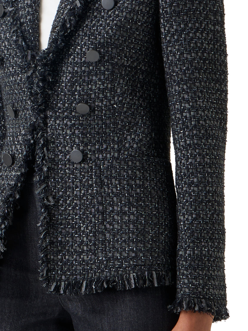 SALT AND PEPPER TWEED JACKET