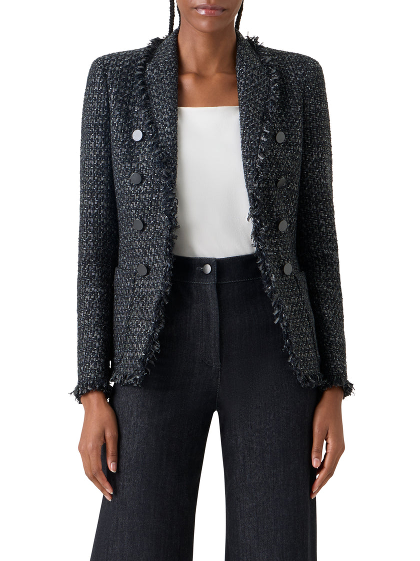 SALT AND PEPPER TWEED JACKET