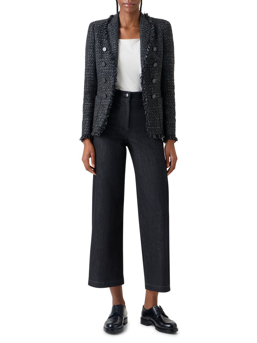 SALT AND PEPPER TWEED JACKET