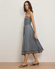LANA SCARF PRINT MIDI DRESS