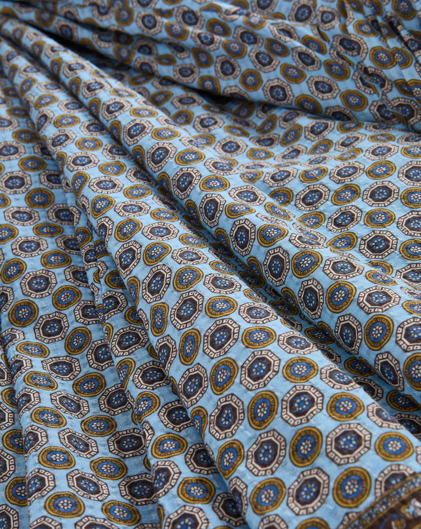 LANA SCARF PRINT MIDI DRESS