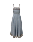 LANA SCARF PRINT MIDI DRESS