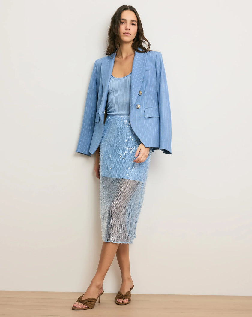 ALLORA SEQUIN MIDI SKIRT