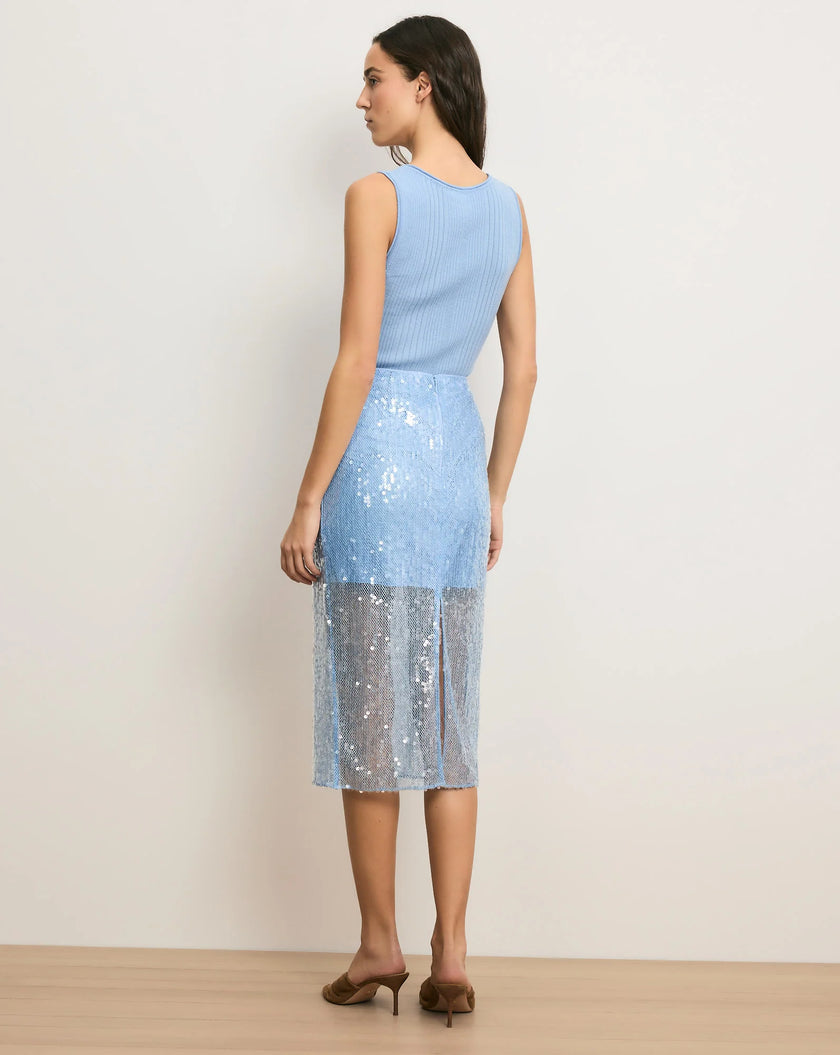 ALLORA SEQUIN MIDI SKIRT