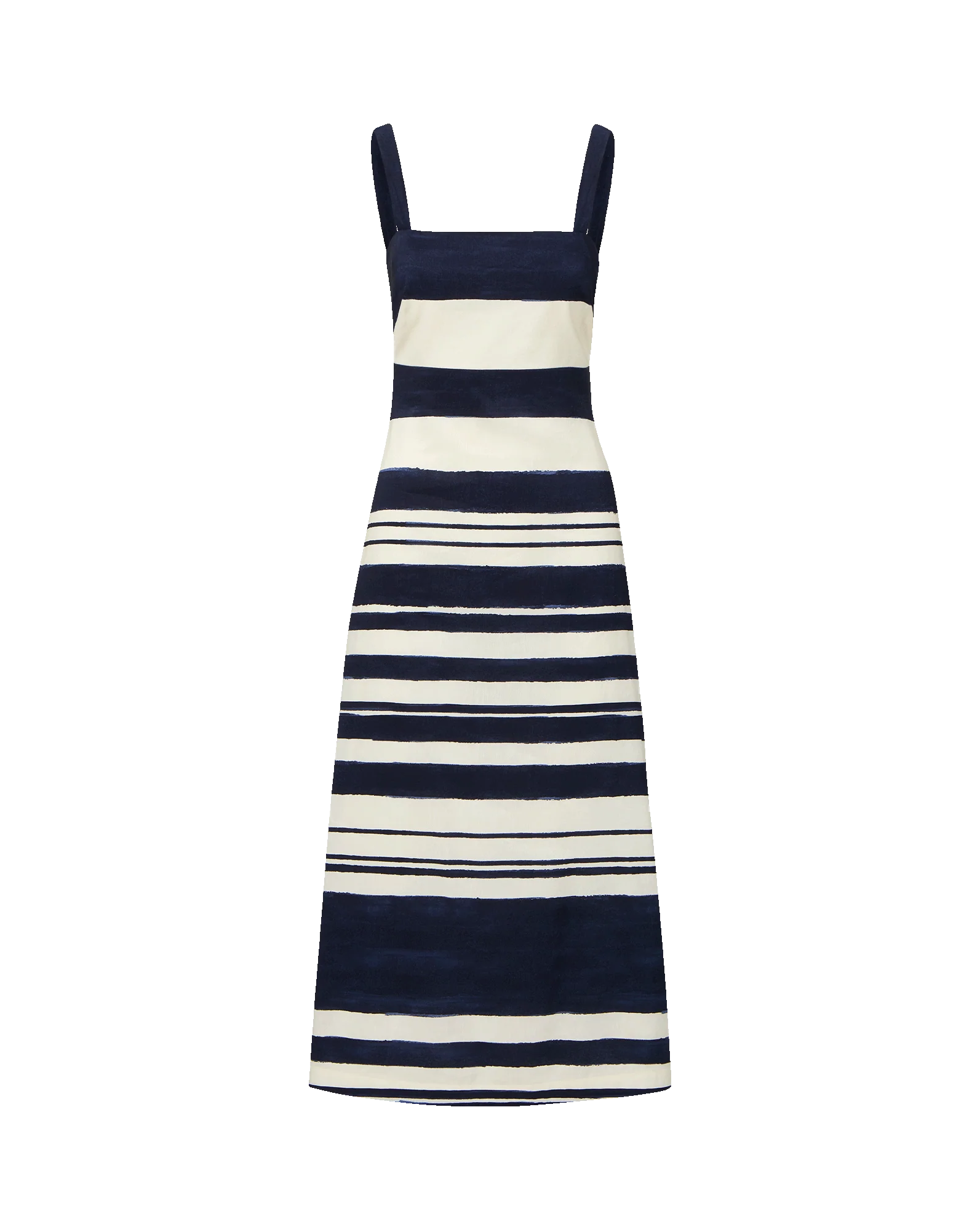 ELLA STRIPED MIDI DRESS