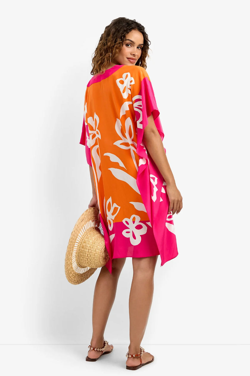 THEODORA CAFTAN DRESS IN DAY LILY