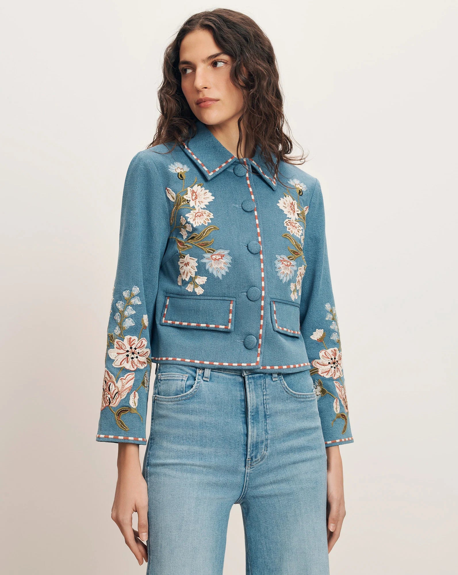 VIKARIA EMBROIDERED JACKET