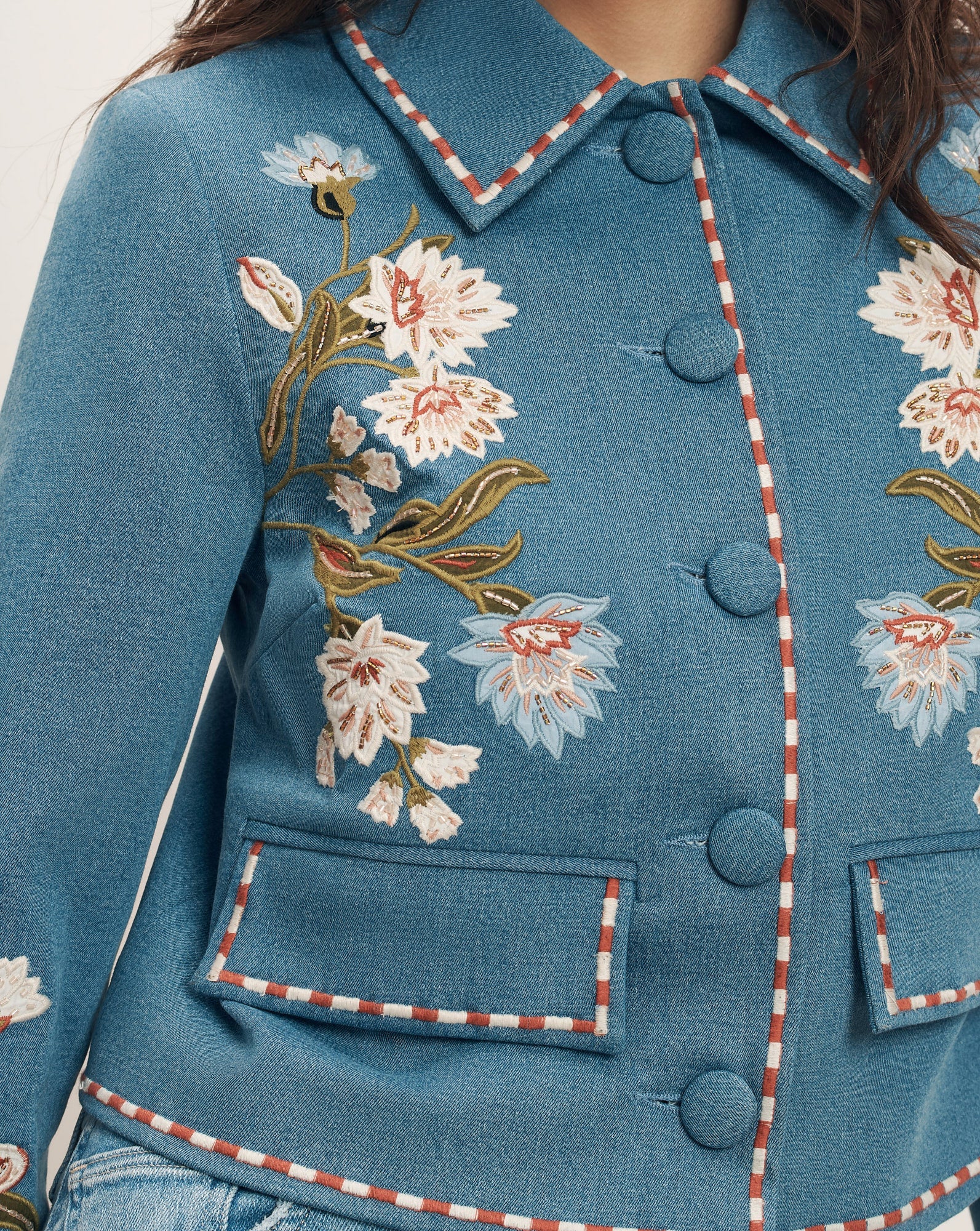 VIKARIA EMBROIDERED JACKET
