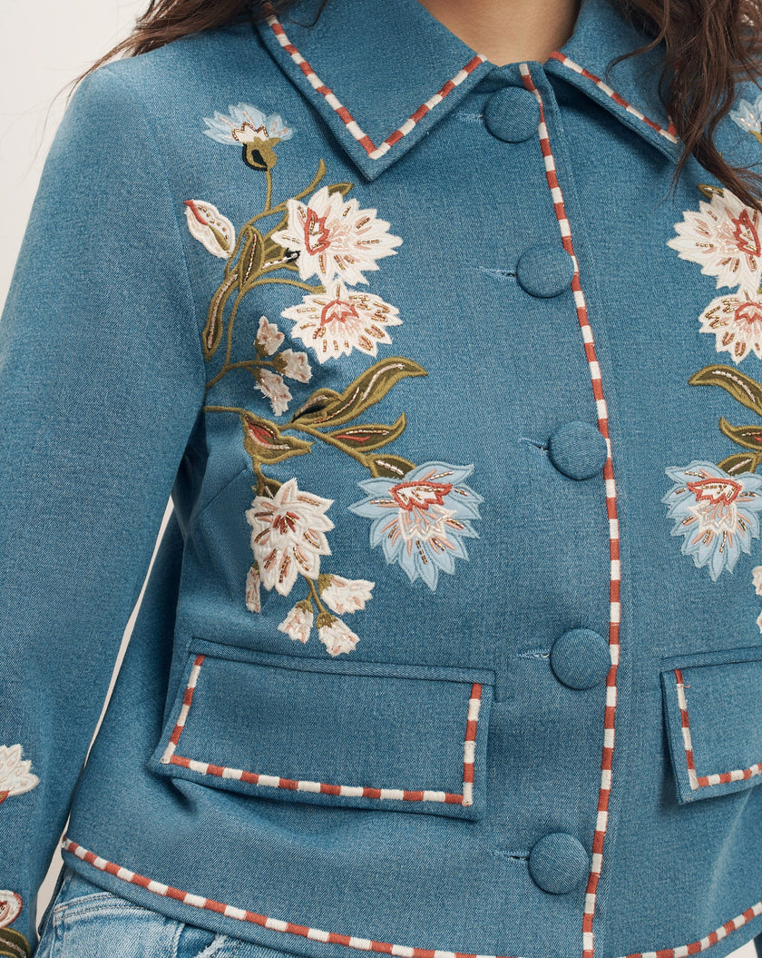 VIKARIA EMBROIDERED JACKET