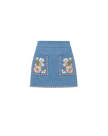 PALLAS EMBROIDERED MINI SKIRT