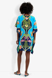 THEODORA CAFTAN DRESS IN TIGER LILY