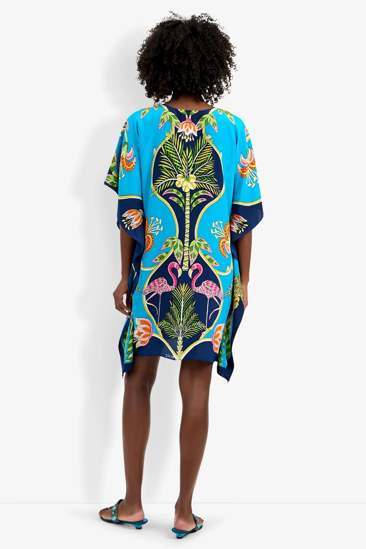 THEODORA CAFTAN DRESS IN TIGER LILY