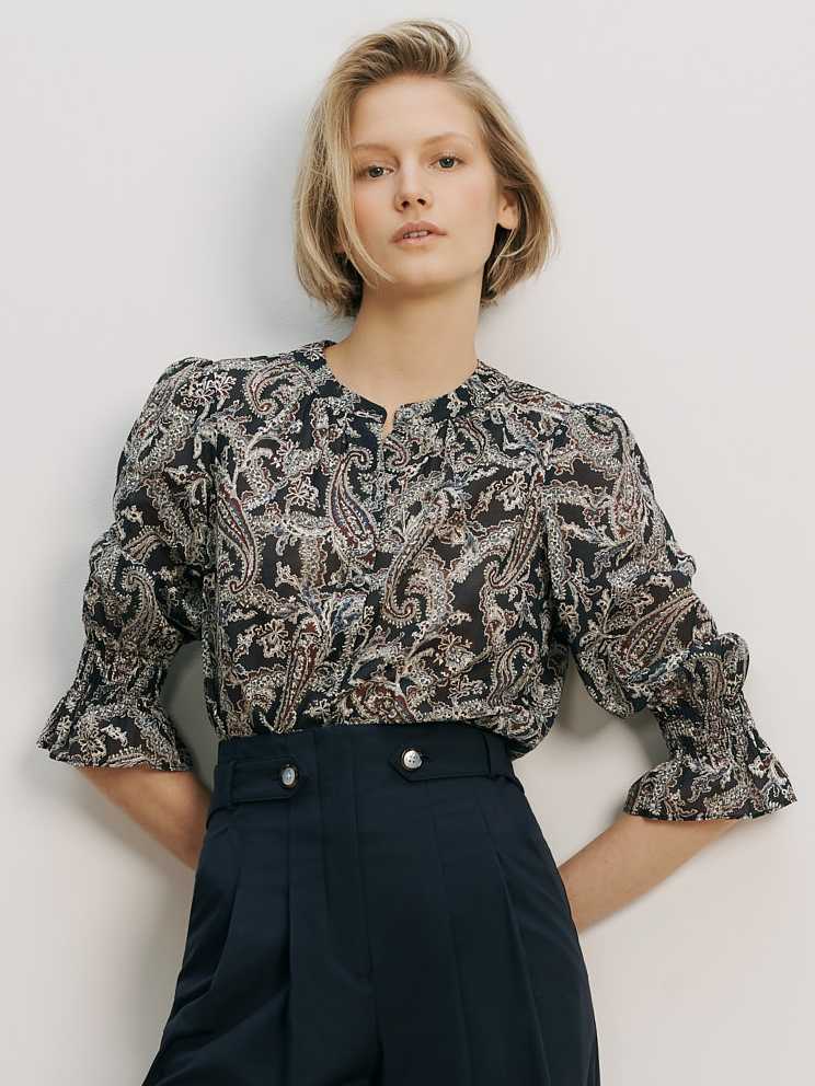 ASHLYNN PAISLEY BLOUSE