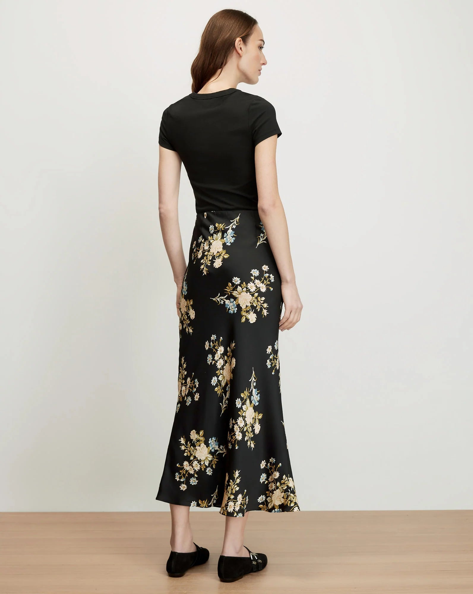 CLOVER FLORAL MIDI SKIRT