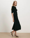 ELTHEA BELTED MIDI DRESS