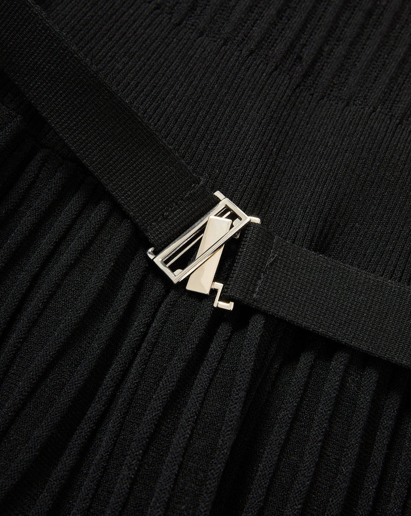 ELTHEA BELTED MIDI DRESS